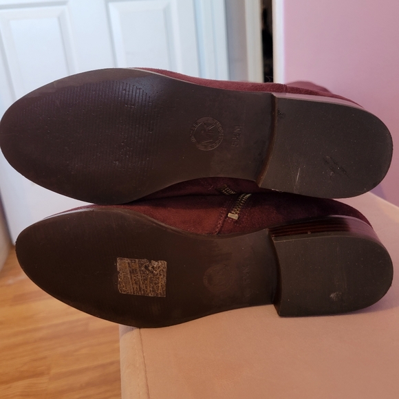 Michael Kors Bromley Boots in Damson - Picture 6 of 6